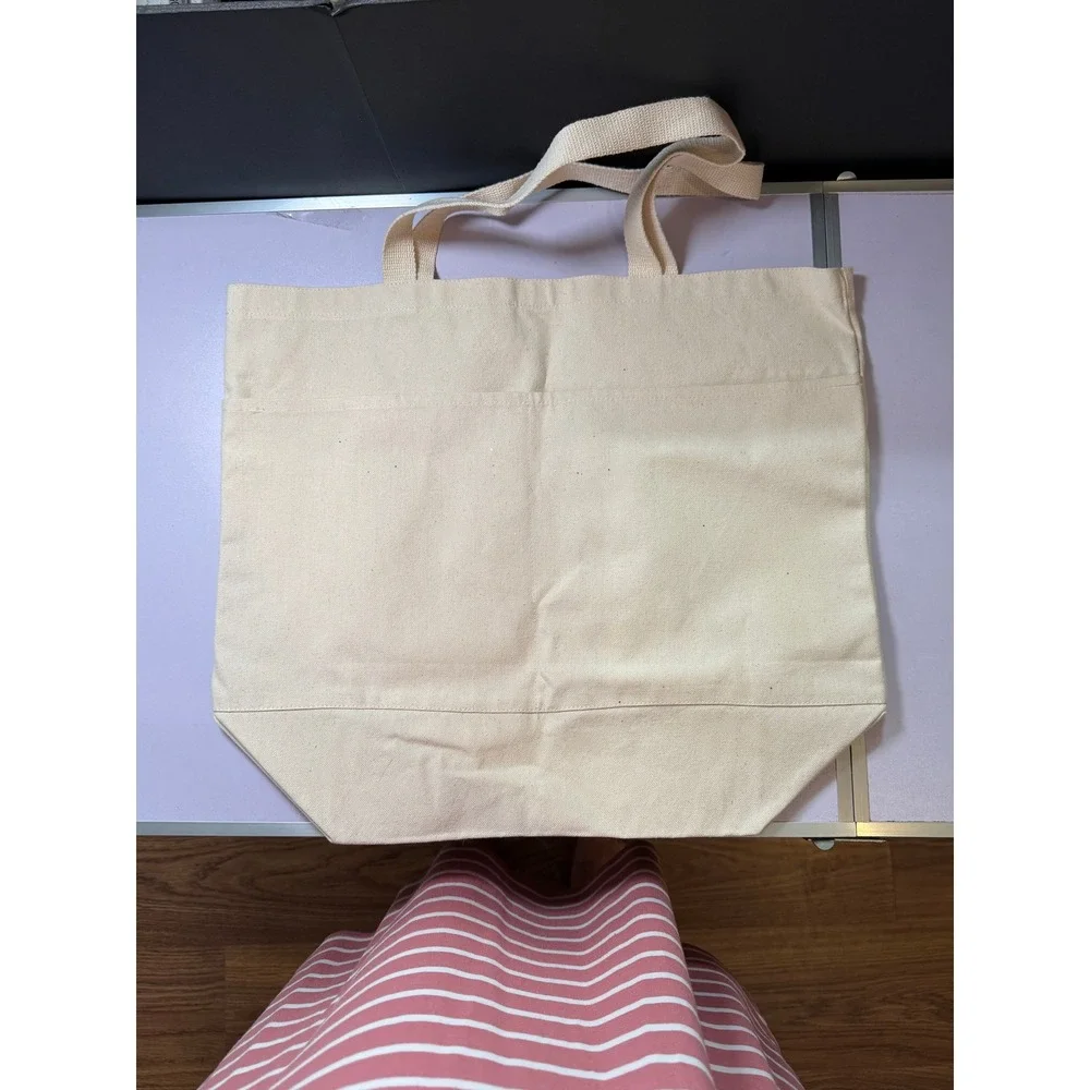 Embroidered Crab Canvas Tote Bag Coastal Beach Reusable Shopper‎